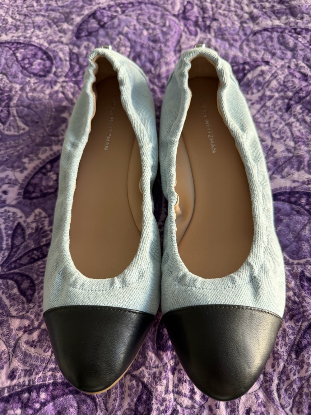 STUART WEITZMAN WOMENS GABBY BALLET FLAT